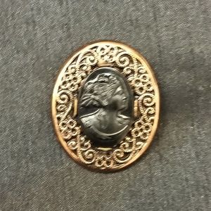 Vintage cameo brooch